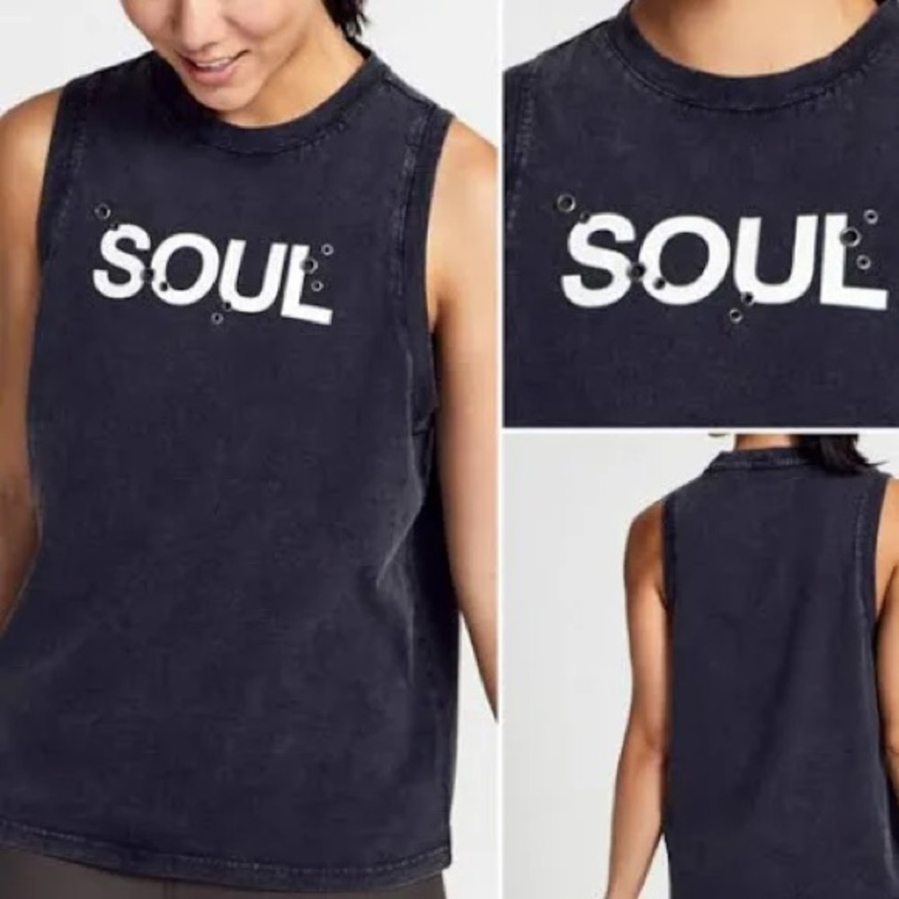 Black Sleeveless SoulCycle Top size L